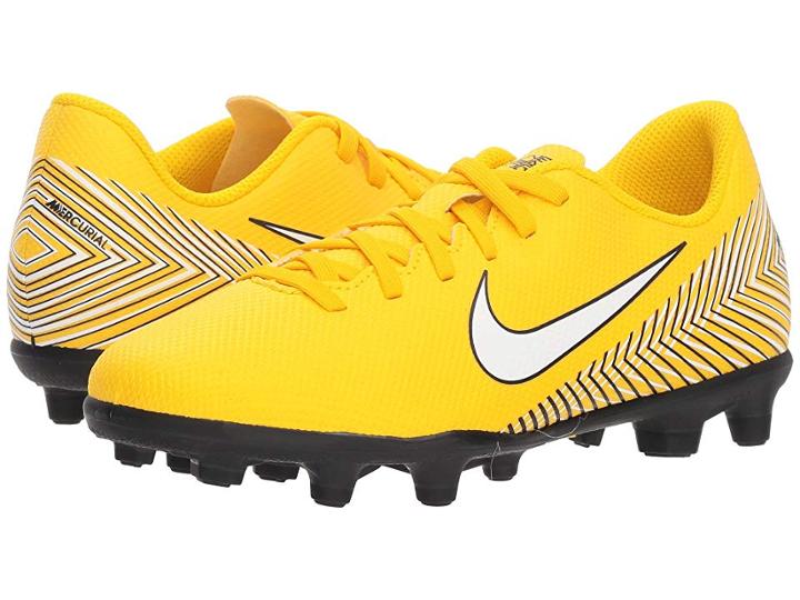 Nike Kids Neymar Jr. Vapor 12 Club Mg Soccer (little Kid/big Kid) (amarillo/white/black) Kids Shoes