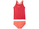 Nike Kids Nova Flare Prism Crossback Tankini Set (big Kids) (tropical Pink) Girl's Swimwear Sets
