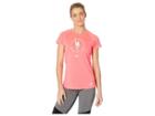New Balance Nb Ice 2.0 Short Sleeve Top (pink Zing) Women's Short Sleeve Pullover