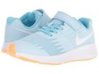 Nike Kids Star Runner (little Kid) (cobalt Tint/white/blue Chill) Girls Shoes