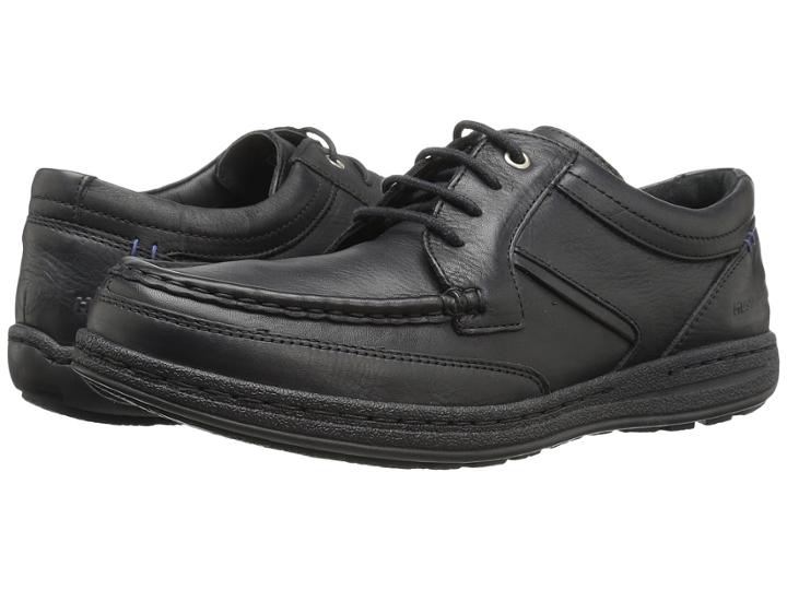 Hush Puppies Vines Victory (black Leather 1) Men's Shoes