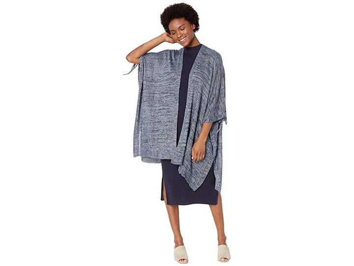 Collection Xiix Open Shoulder Knit Cover-up (navy) Women's Clothing