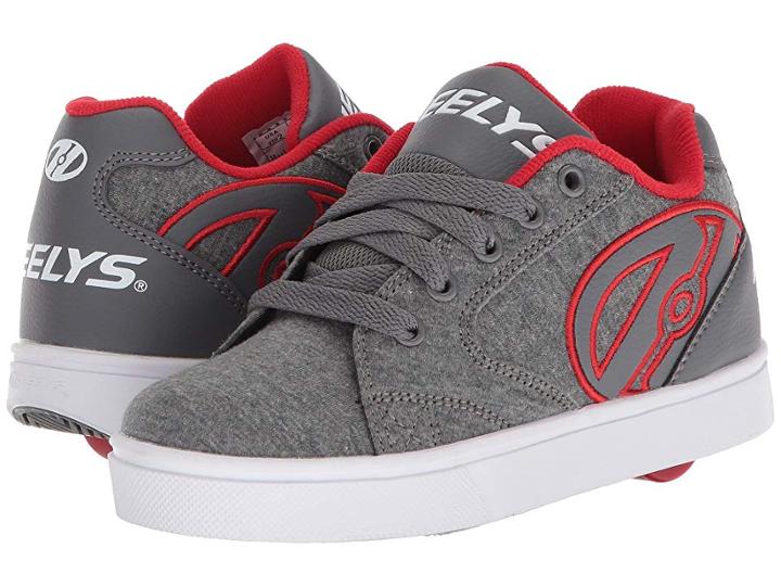 Heelys Vopel (little Kid/big Kid/adult) (grey Heathered/red) Boys Shoes