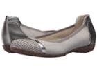 Gabor Gabor 84.167 (silver Velour/luxor Metallic) Women's Flat Shoes