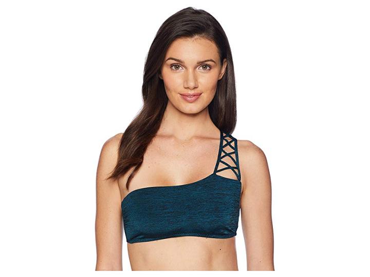 Becca By Rebecca Virtue Mesa Verde Asymmetrical Bra (teal) Women's Swimwear