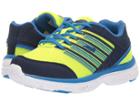 Avia Kids Damon (little Kid/big Kid) (highlighter Lime/true Navy/electric Blue) Boys Shoes