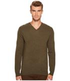 Vince V-neck Sweater (heather Spruce) Men's Sweater