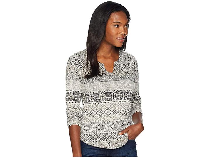 Aventura Clothing Austen Long Sleeve Shirt (grey Ice) Women's Long Sleeve Pullover