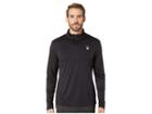 Spyder Limitless Solid Zip T-neck (black/black) Men's Long Sleeve Pullover