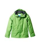 Columbia Kids Fast Curioustm Rain Jacket (little Kids/big Kids) (cyber Green Campin Invizzaprint/shark) Boy's Coat