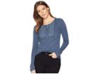 Lucky Brand Novelty Bib Thermal Shirt (midnight) Women's T Shirt