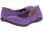 Softwalk Hampshire (electric Violet Nubuck Leather) Women's Flat Shoes