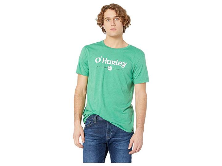 Hurley Premium O'hurley Tee (gym Green Heather) Men's Swimwear