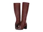 Frye Julia Tall Inside Zip (dark Brown) Women's Boots