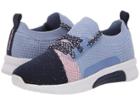 Skechers Kids Modern Jogger Sequoia 89803l (little Kid/big Kid) (light Blue/navy) Girl's Shoes
