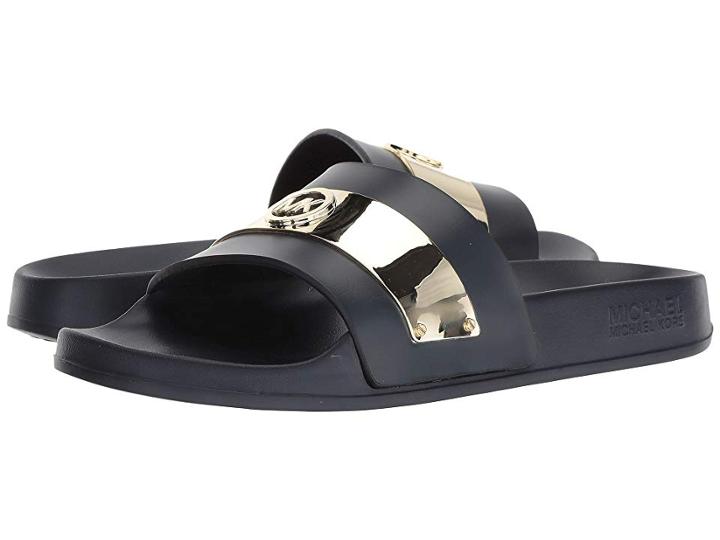 Michael Michael Kors Jett Slide (admiral High Frequency Molded Eva) Women's Shoes