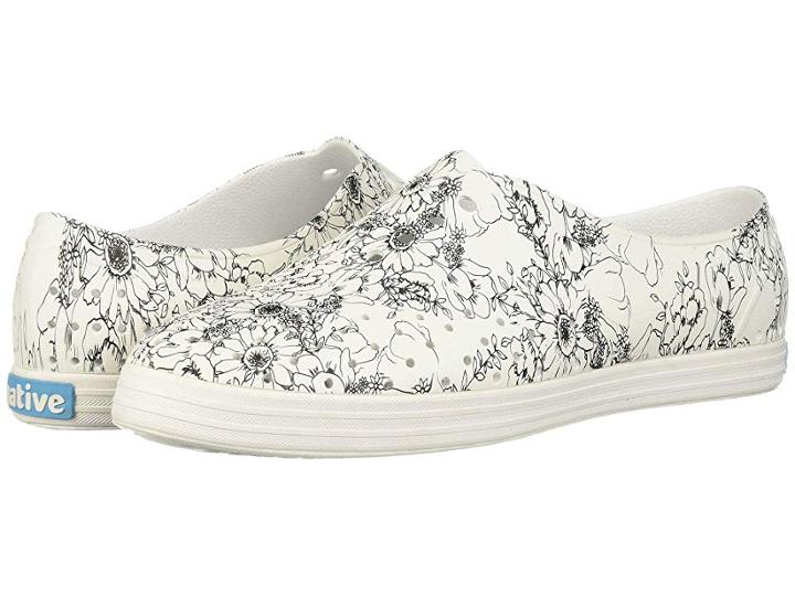 Native Shoes Jericho (shell White/shell White/black Jardin) Women's  Shoes