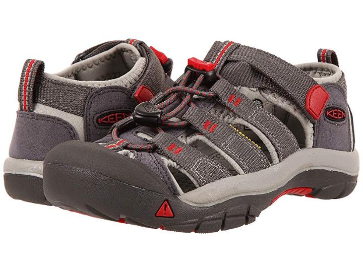Keen Kids Newport H2 (little Kid/big Kid) (magnet/tango Red) Kids Shoes