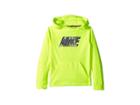Nike Kids Therma Legacy Aop Hoodie (toddler) (volt) Boy's Sweatshirt