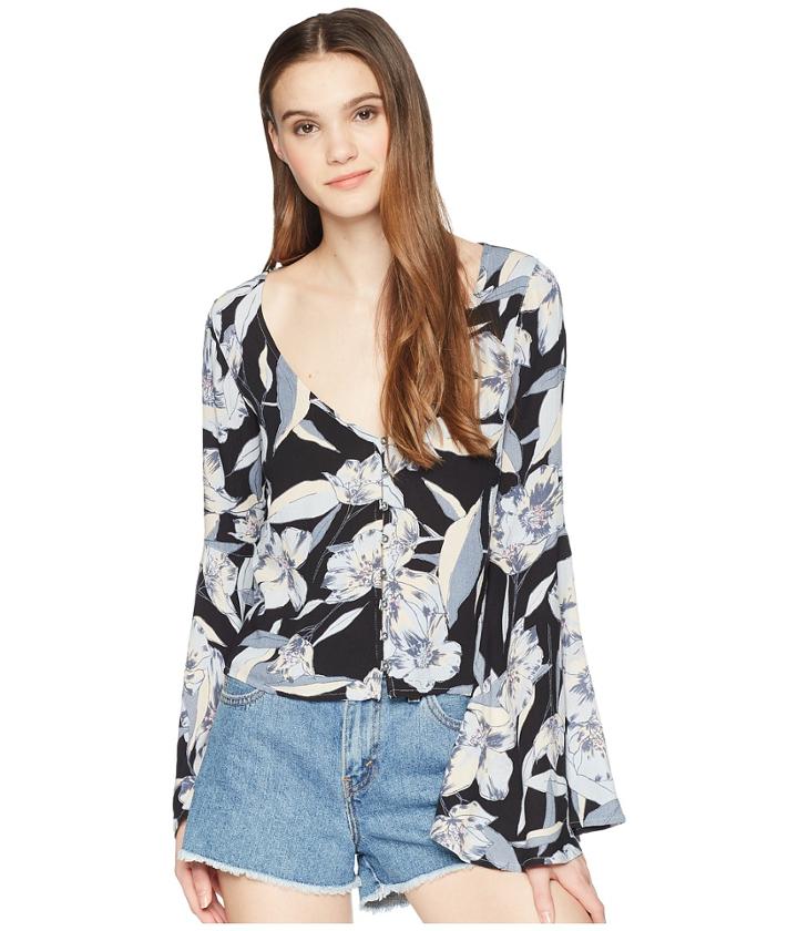 Billabong Pretty Daylight Woven Top (clearwater) Women's Clothing