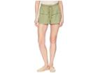 Jack By Bb Dakota Paisley Cargo Shorts With Rope Belt (light Sage) Women's Shorts