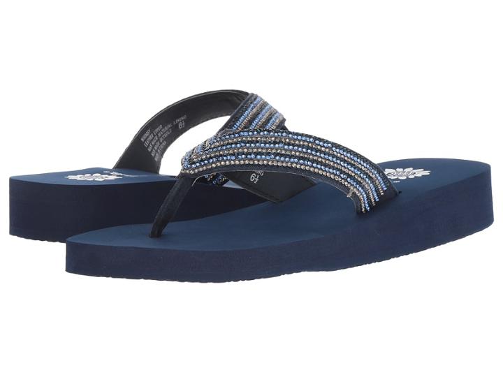 Yellow Box Whimsy (navy) Women's Sandals