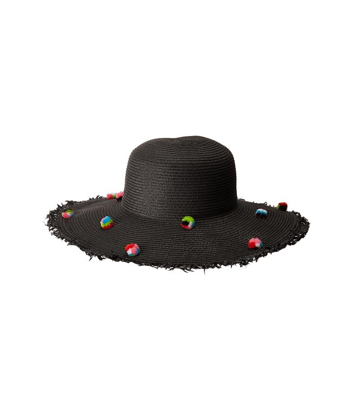 San Diego Hat Company Ubl6809 Multicolor Pom Sun Brim (black) Caps