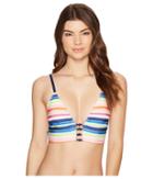 Splendid Watercolor Horizon Banded Bralette (multi) Women's Swimwear