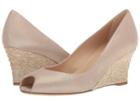 L.k. Bennett Edee (platinum Gold Shimmer Suede) Women's Wedge Shoes