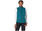 Adidas Golf Reversible Quilted Vest (mystery Green/black) Women's Vest