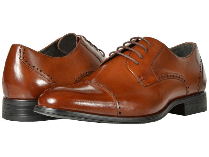 Stacy Adams Stanwick (cognac) Men's Lace Up Cap Toe Shoes
