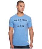 The Original Retro Brand Vacataion Mode Short Sleeve Tri-blend Tee (streaky Royal) Men's T Shirt
