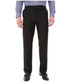 Dockers Flat Front Straight Fit Dress Pants (black) Men's Casual Pants