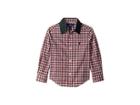 Polo Ralph Lauren Kids Tartan Cotton Poplin Shirt (toddler) (red Multi) Boy's Clothing