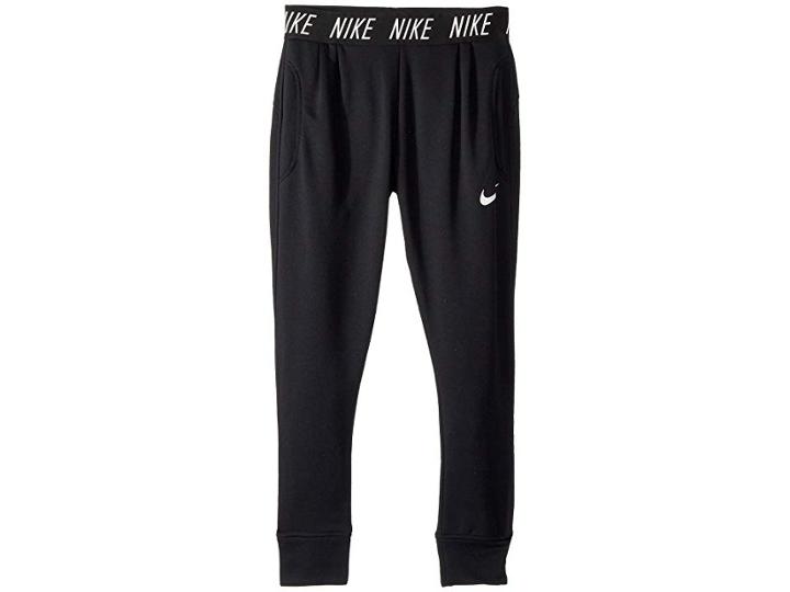 Nike Kids Dry Studio Pants (little Kids/big Kids) (black/black/white) Girl's Casual Pants