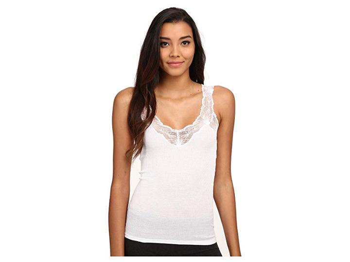Hanro Valencia Tank Top (white) Women's Pajama