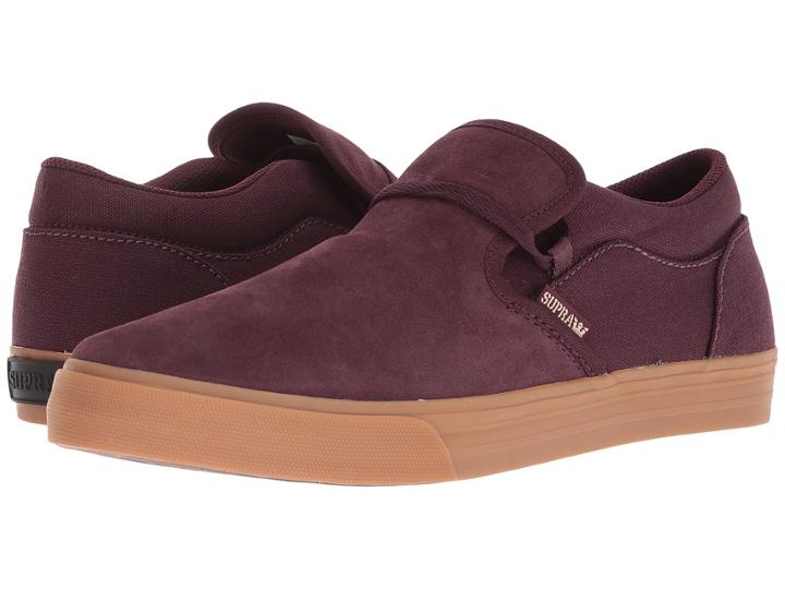Supra Cuba (wine/gum) Men's Skate Shoes