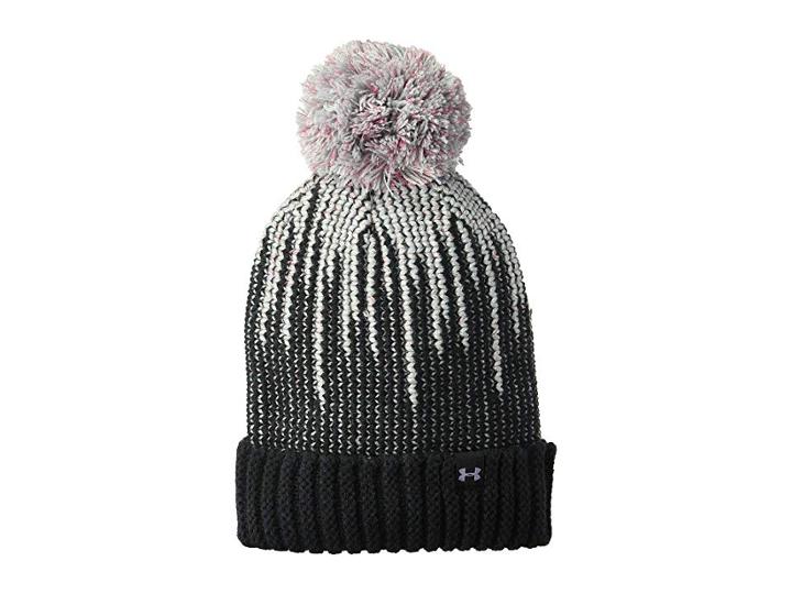 Under Armour Infinity Pom Beanie (little Kids/big Kids) (black/overcast Gray/clear) Beanies