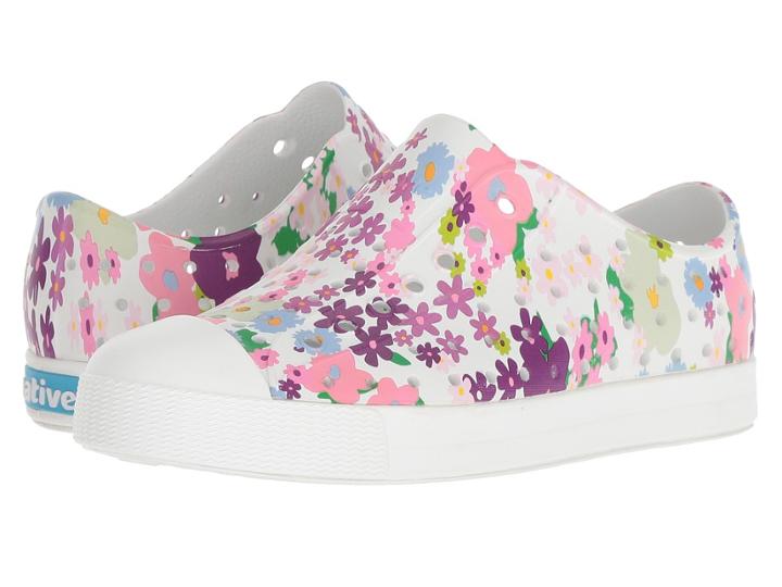 Native Kids Shoes Jefferson Print (little Kid) (shell White/shell White/daisy Print) Girls Shoes
