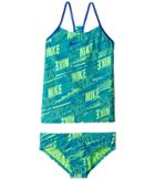 Nike Kids Racerback Tankini (big Kids) (energy) Girl's Swimwear