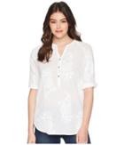 Royal Robbins Oasis Top (white) Women's Short Sleeve Pullover