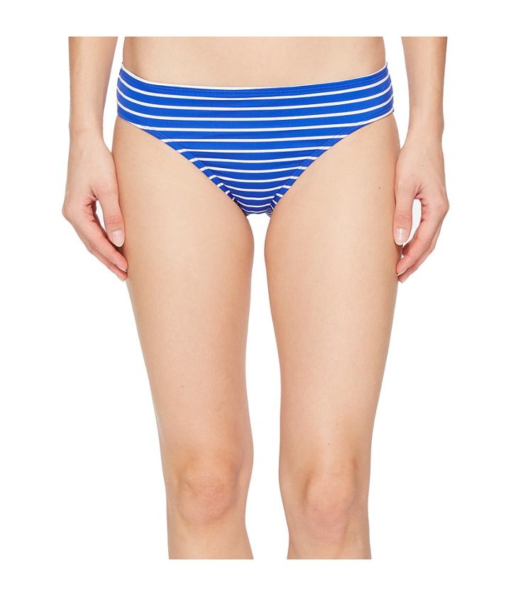Lauren Ralph Lauren City Stripe Hipster Bottom (blue/white) Women's Swimwear