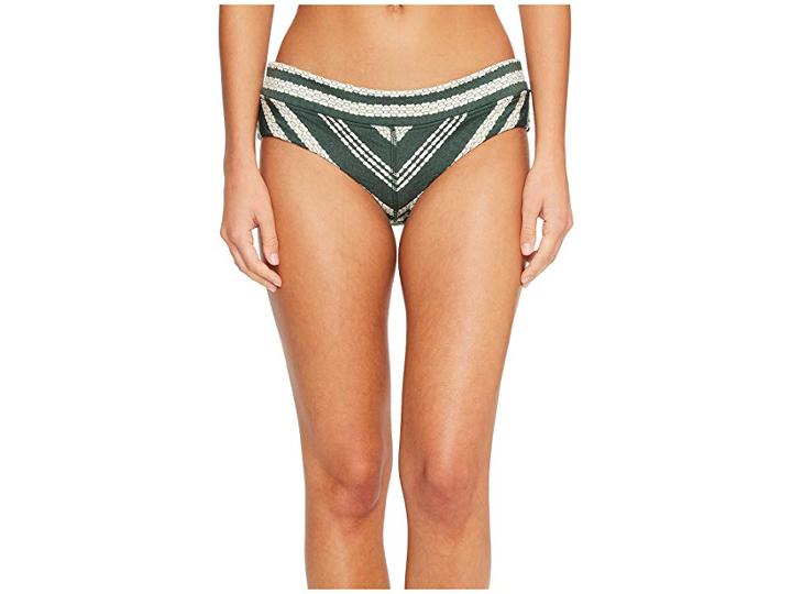 Robin Piccone Livvy Hipster Bikini Bottom (deep Forest Multi) Women's Swimwear