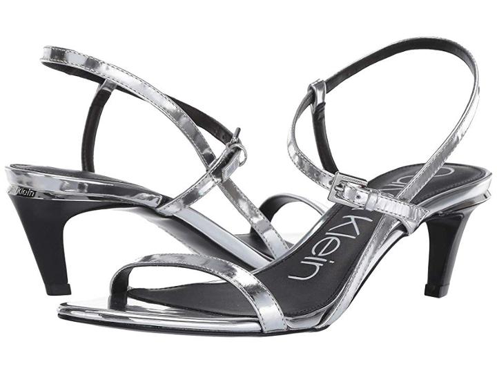 Calvin Klein Garrina (silver Metallic Box) Women's Shoes