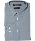 Nick Graham Micro Dot Print Stretch Shirt (navy) Men's Clothing