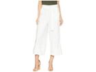 Splendid Linen Slub Belted Crop Pant (antique Off-white) Women's Casual Pants