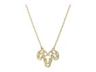 Kate Spade New York Celestial Charm Aries Pendant Necklace (clear/gold) Necklace