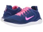 Nike Free Rn 2018 (deep Royal Blue/pink Blast/obsidian) Women's Running Shoes