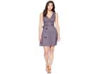 Toad&co Cue Wrap Sleeveless Dress (blueberry Batik Dot Print) Women's Dress