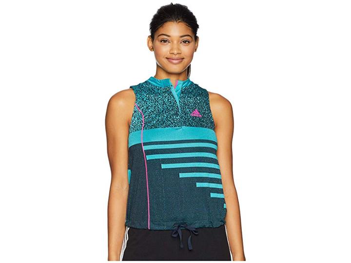 Adidas Seasonal Tank Top (hi Resolution Aqua/legend Ink) Women's Sleeveless